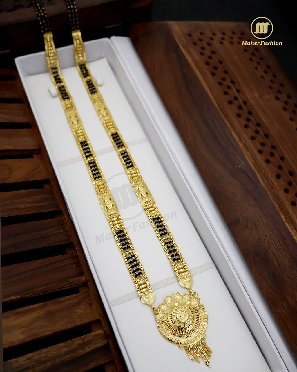 ADORABLE GOLD PLATED MANGALSUTRA / MAHERFASHION